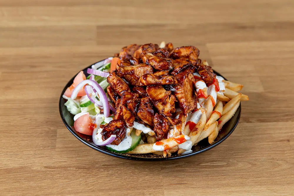 BBQ Chicken Over Fries