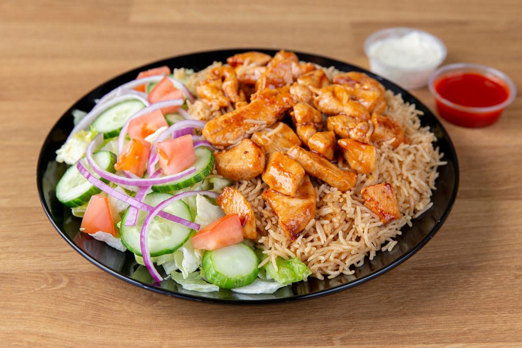 Sweet Chili Chicken Over Rice